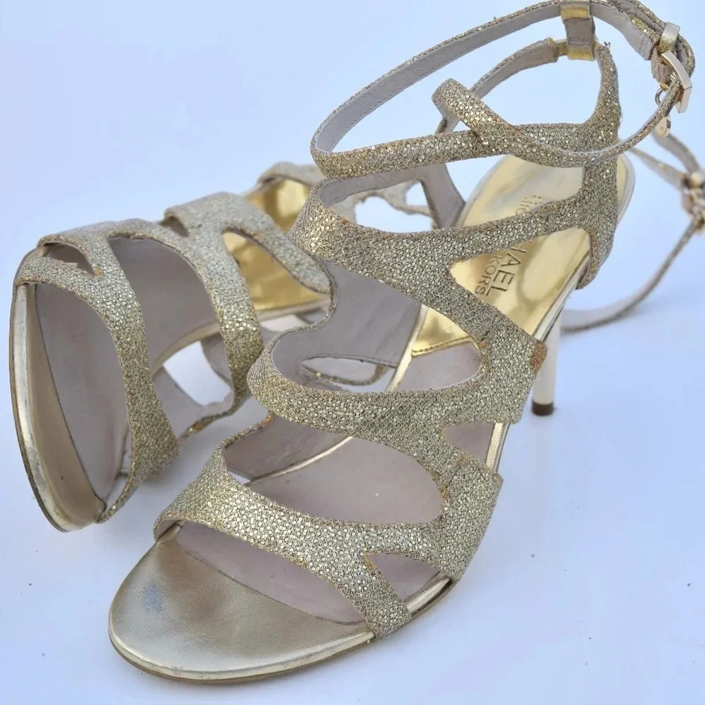 Michael Kors glitter heeled sandals